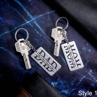 Custom Family Keychain Daddy Keychain Gift for Family