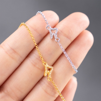 Cute Tooth Necklace in Sterling Sliver