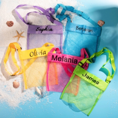 Personalized Seashell Mesh Bag