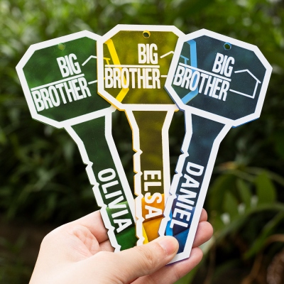 Personalized Big Brother Acrylic Keychain Set of 2