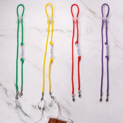 Personalized Colorful Children Mask Adjustable Lanyard
