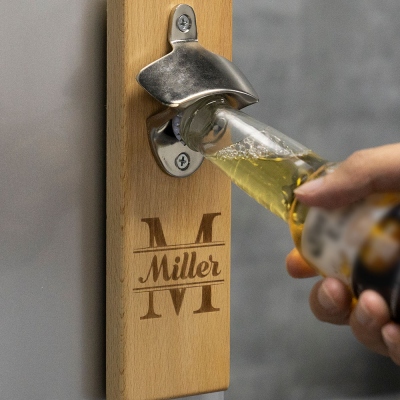 Personalized Wall Mounted Bottle Opener