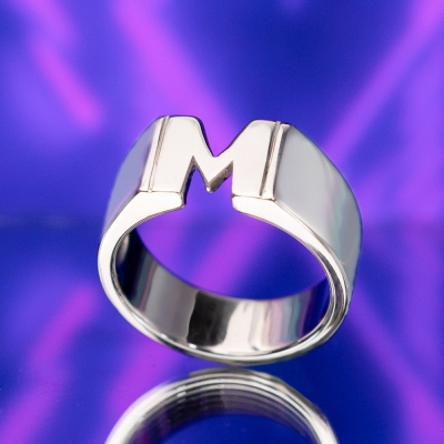 Personalized Unisex Initial/Monogram/Name Ring in Sterling Silver