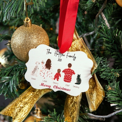 Personalized Family Christmas Ornament for Home
