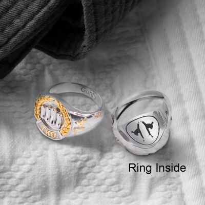 Personalized Martial Arts Championship Ring