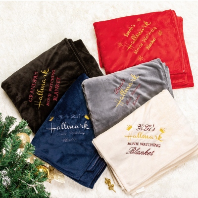 Personalized Moving Watching Blanket Custom Embroidery