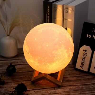 Custom 3D Printing Moon Lamp with Remote Touch Control