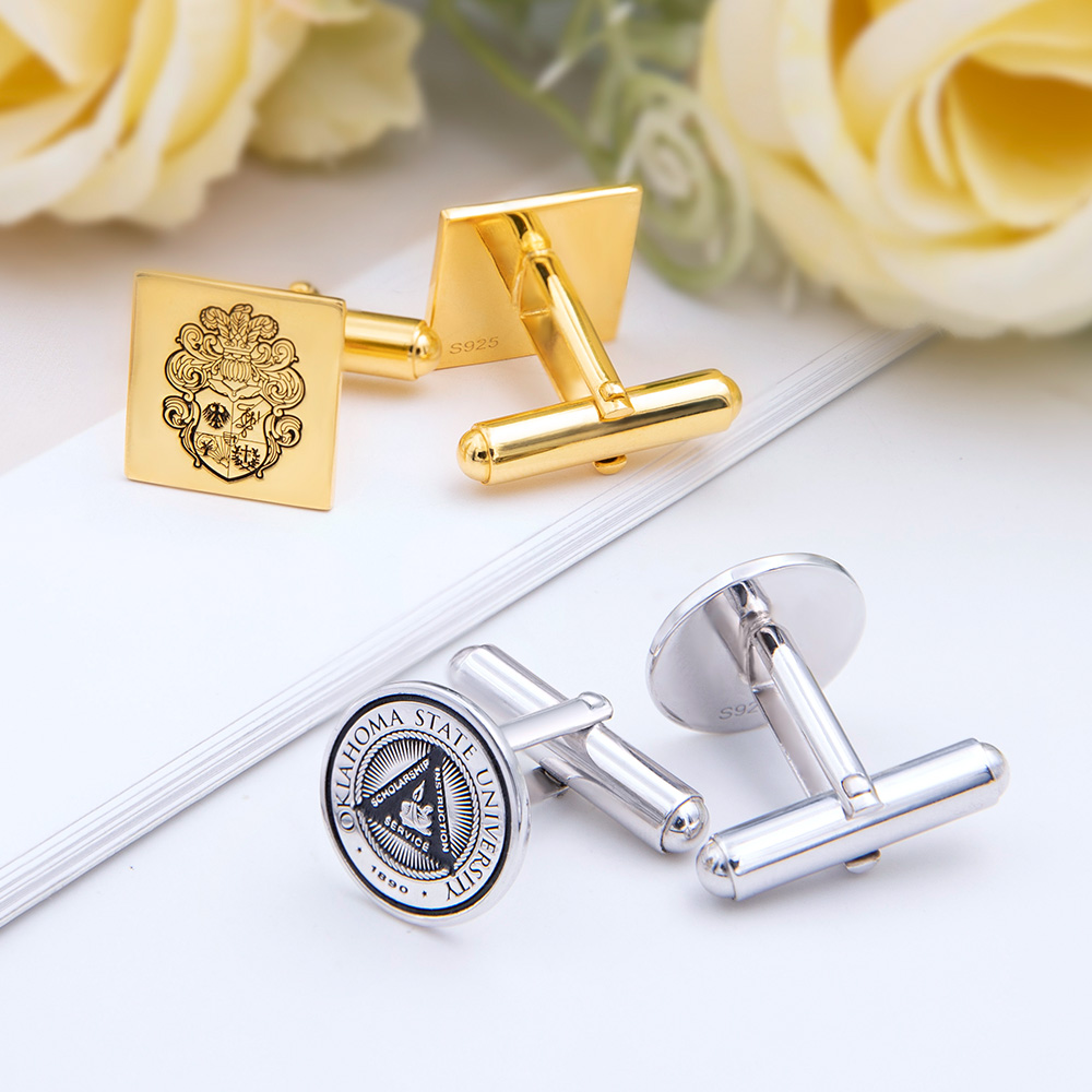 Personalized Family Crest Cufflinks Photo Cufflinks