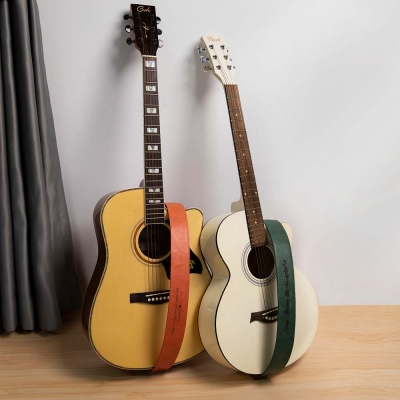 Personalized Leather Guitar Strap Gift for Guitar Players