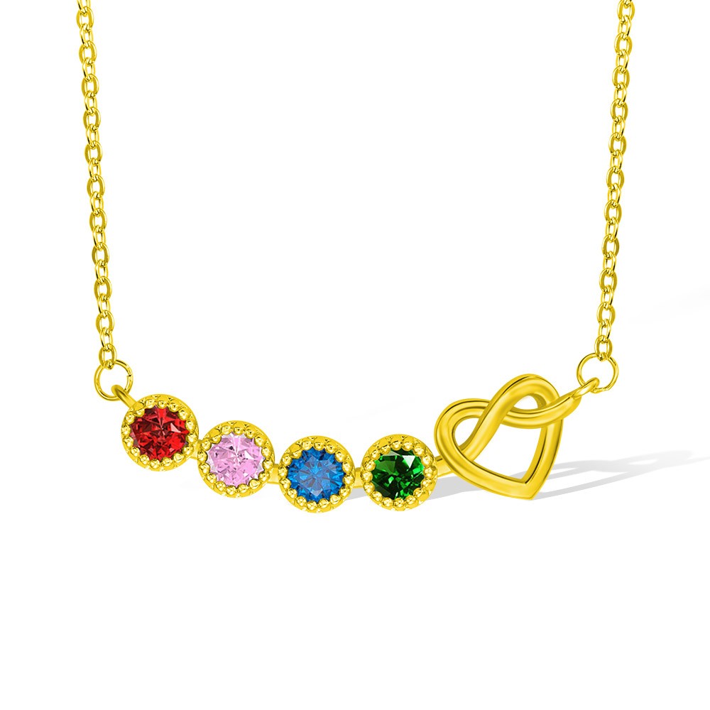 Family Birthstone Necklace