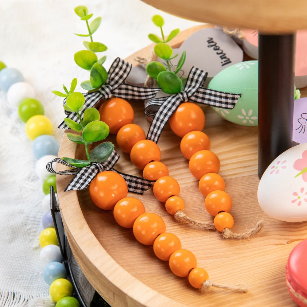 wooden carrots