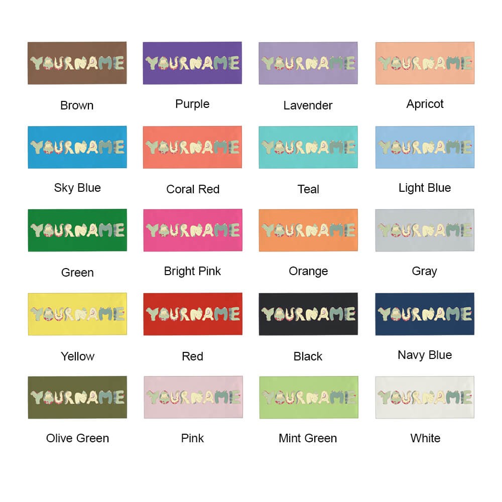 Custom Dinosaur Font Name Towel