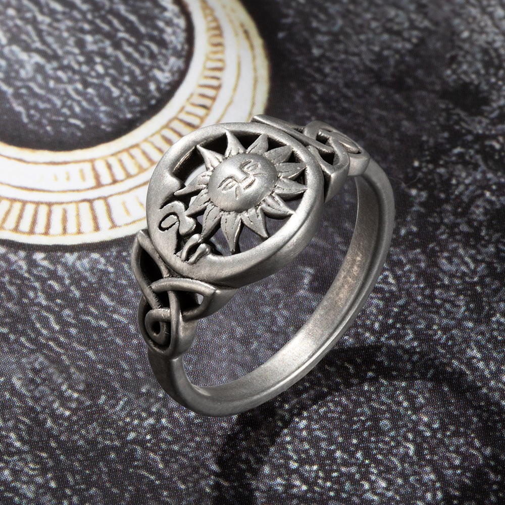 moon ring silver