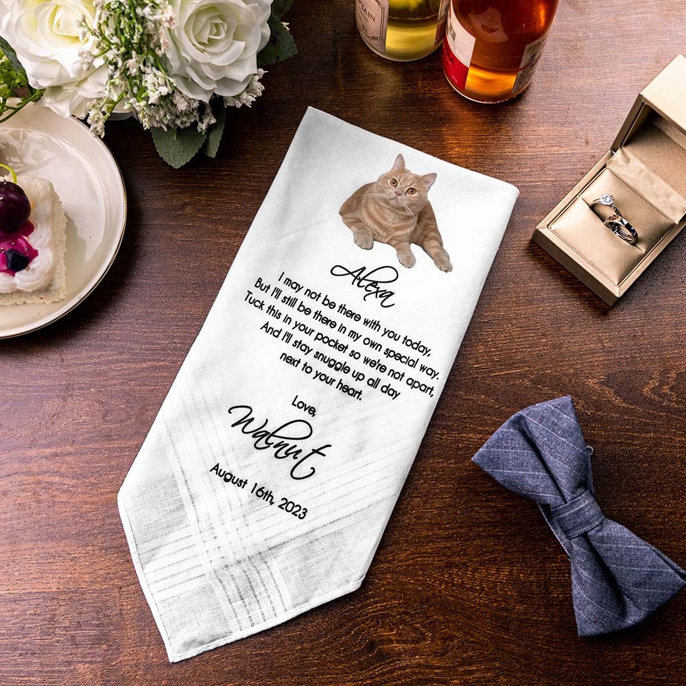 De votre mouchoir de mariage de chien, mouchoirs de mariage personnalisés avec des photos d'animaux de compagnie, cadeaux pour la mariée, cadeau pour le marié de chien