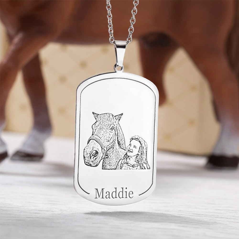 Horse Portrait Necklace