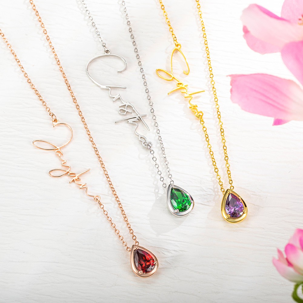 birthstones necklace
