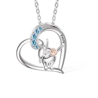 highland cow necklace