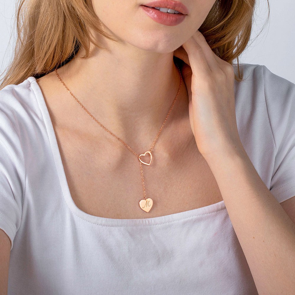 silver heart necklace