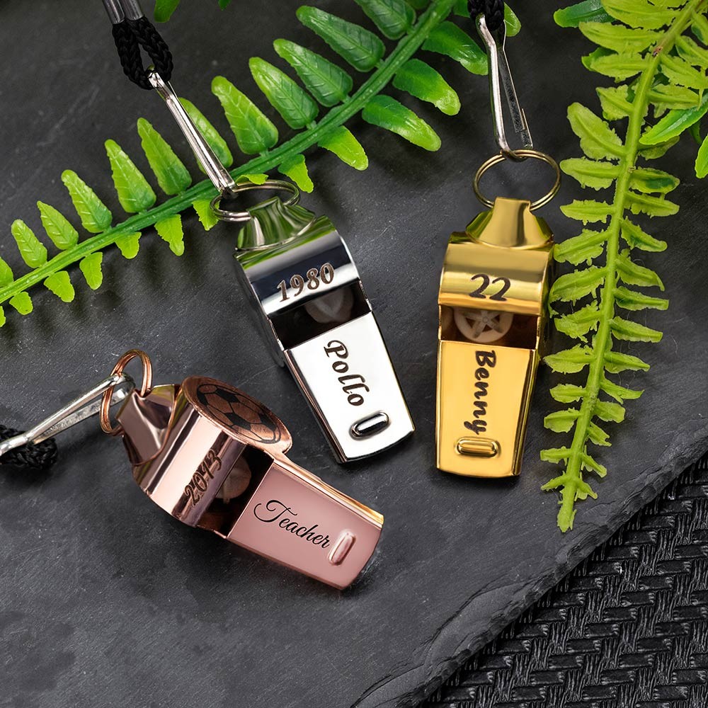 personalized whistle necklace