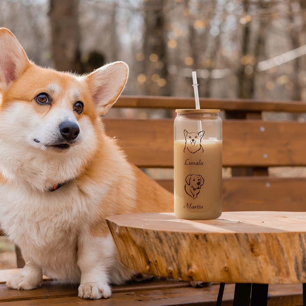 Custom Pet Name Portrait Cup