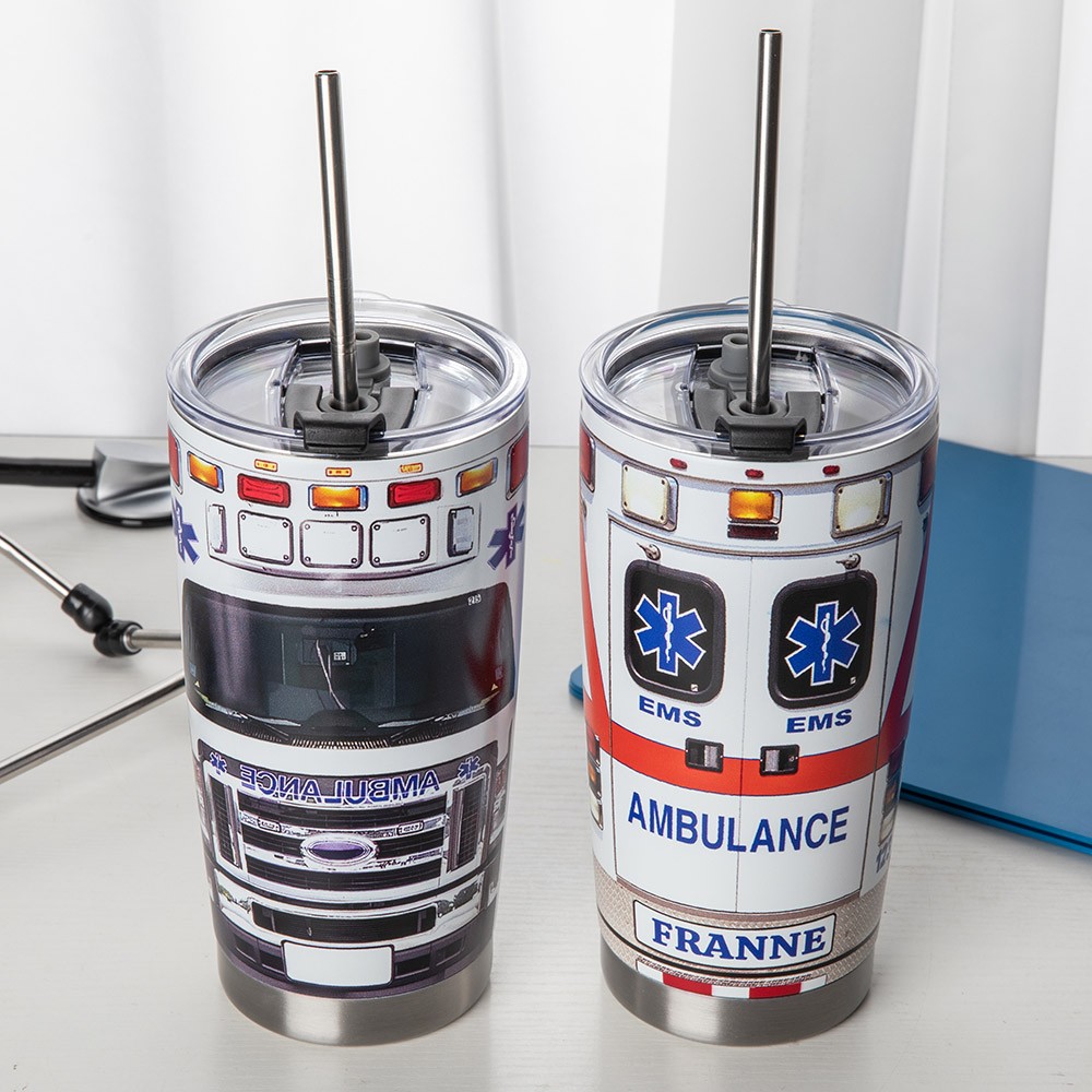 personalized ambulance tumbler