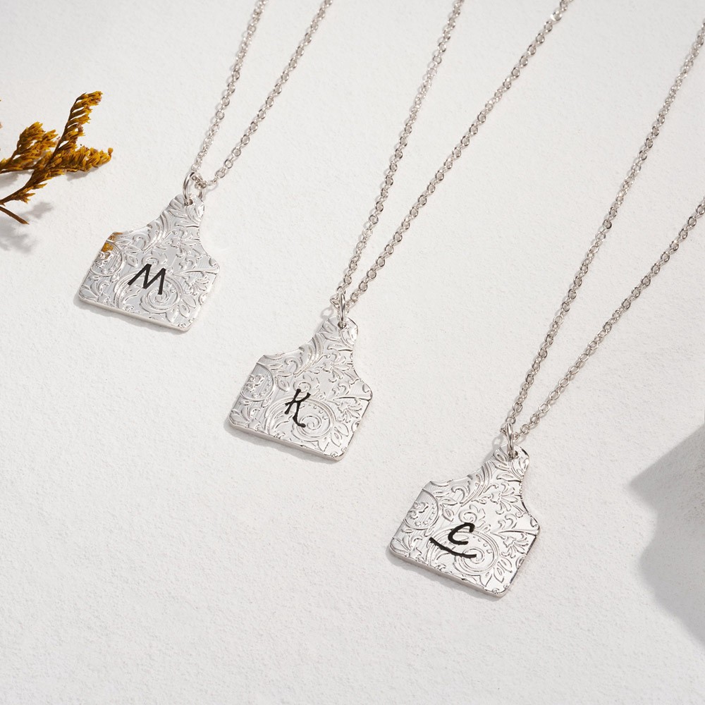 cattle tag necklace