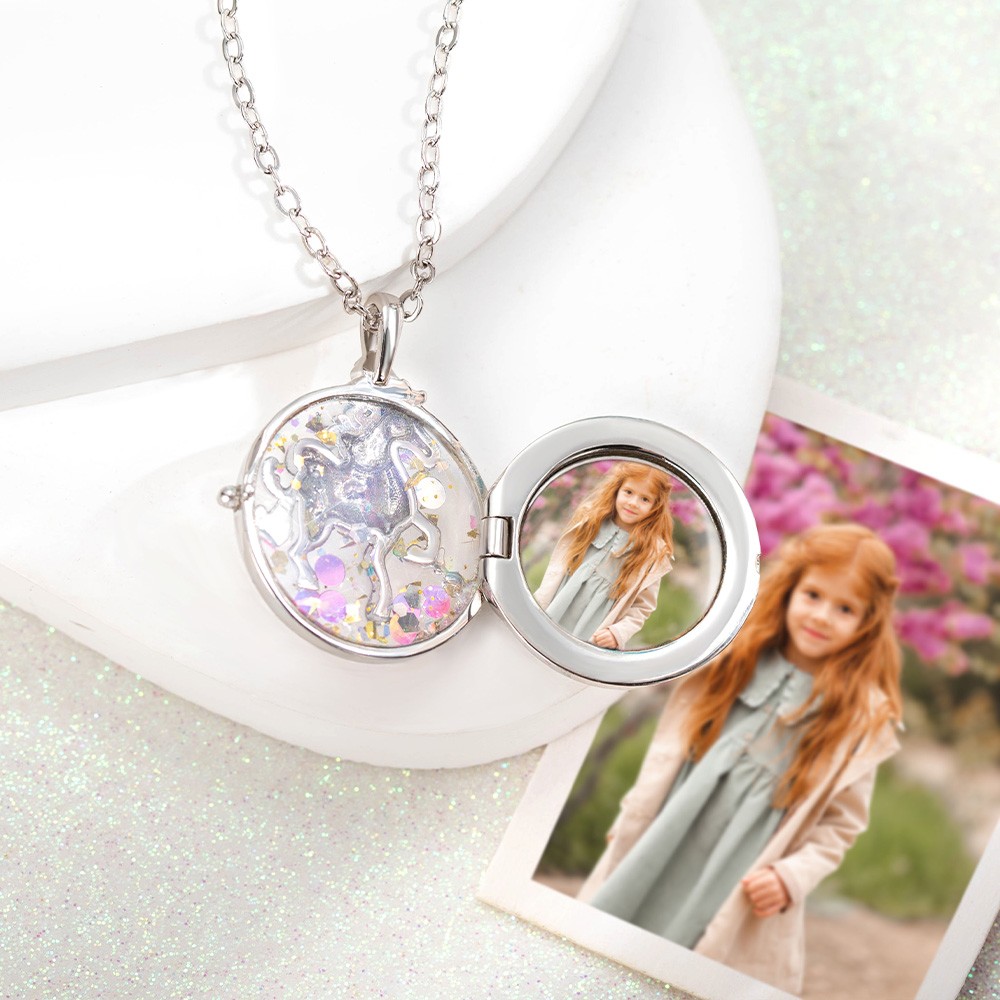 Custom Unicorn Locket necklace