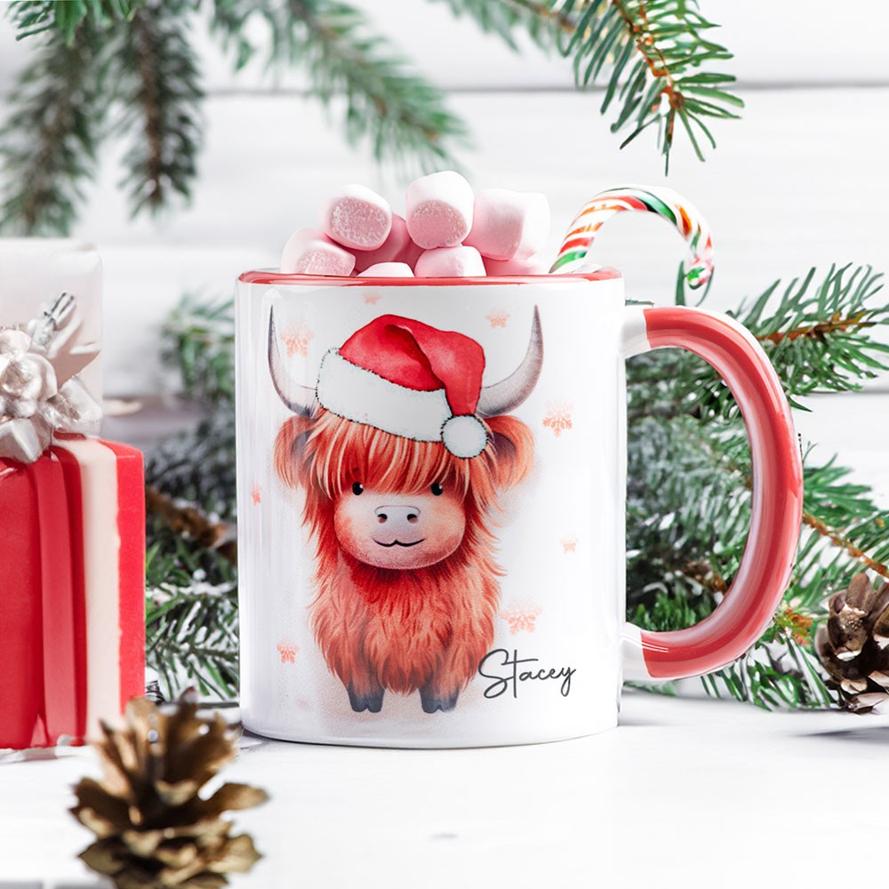 Personalized Highland Cow Mug