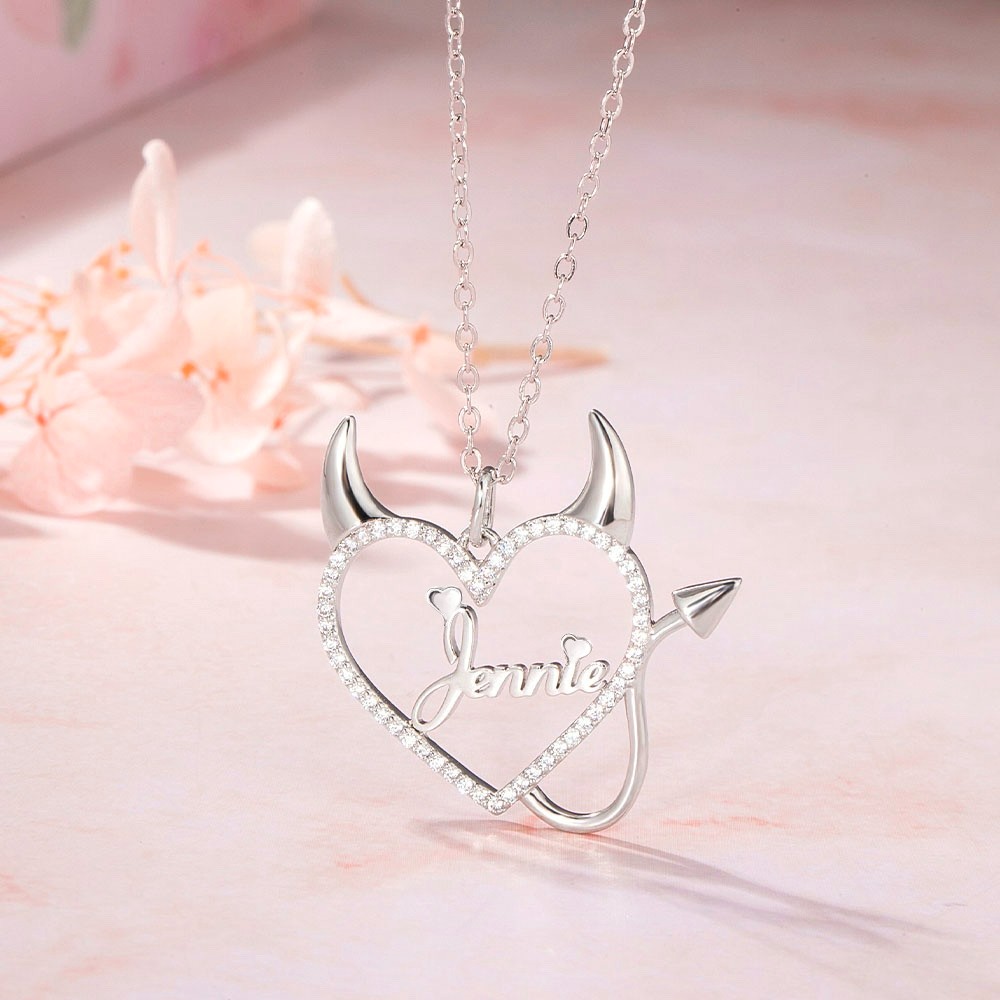 devil heart necklace