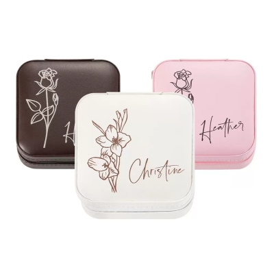 birthday flower ring box