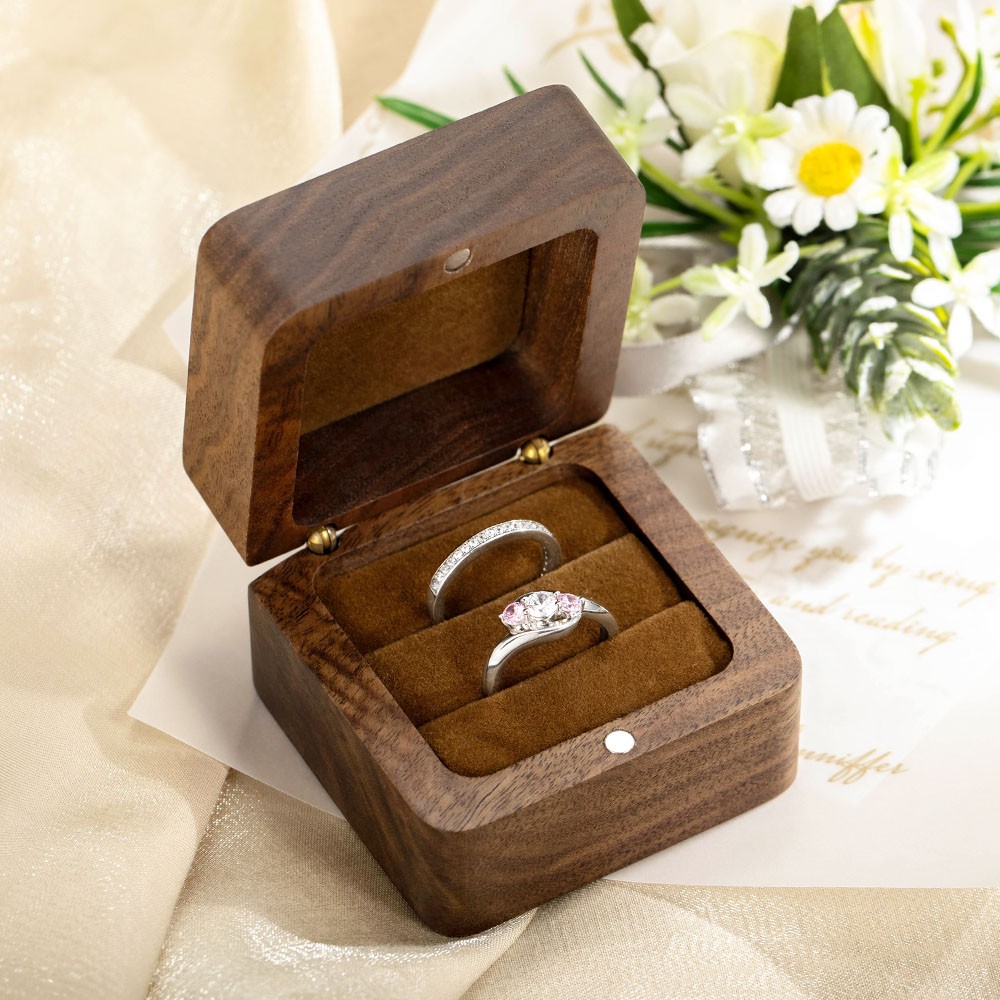 Birth Flower Ring Box