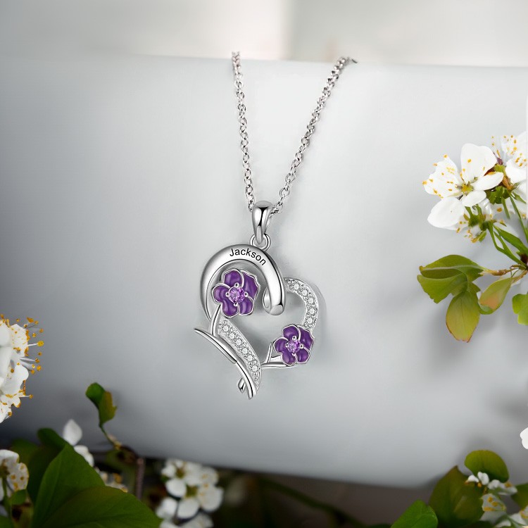 Birth Flower Necklace