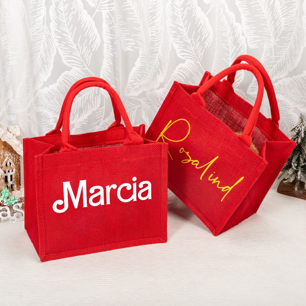 Personalized Red Gift Bags