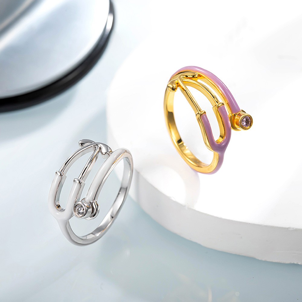 Personalized Stethoscope Ring with Birthstone, Stethoscope Enamel Ring, Women's Jewelry, Graduation/Birthday Gift for Nurse/Doctor/Medical Student