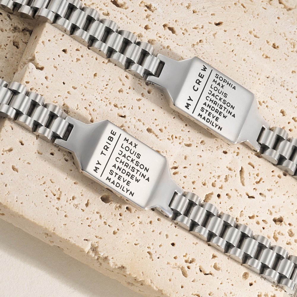 family name bracelet for men