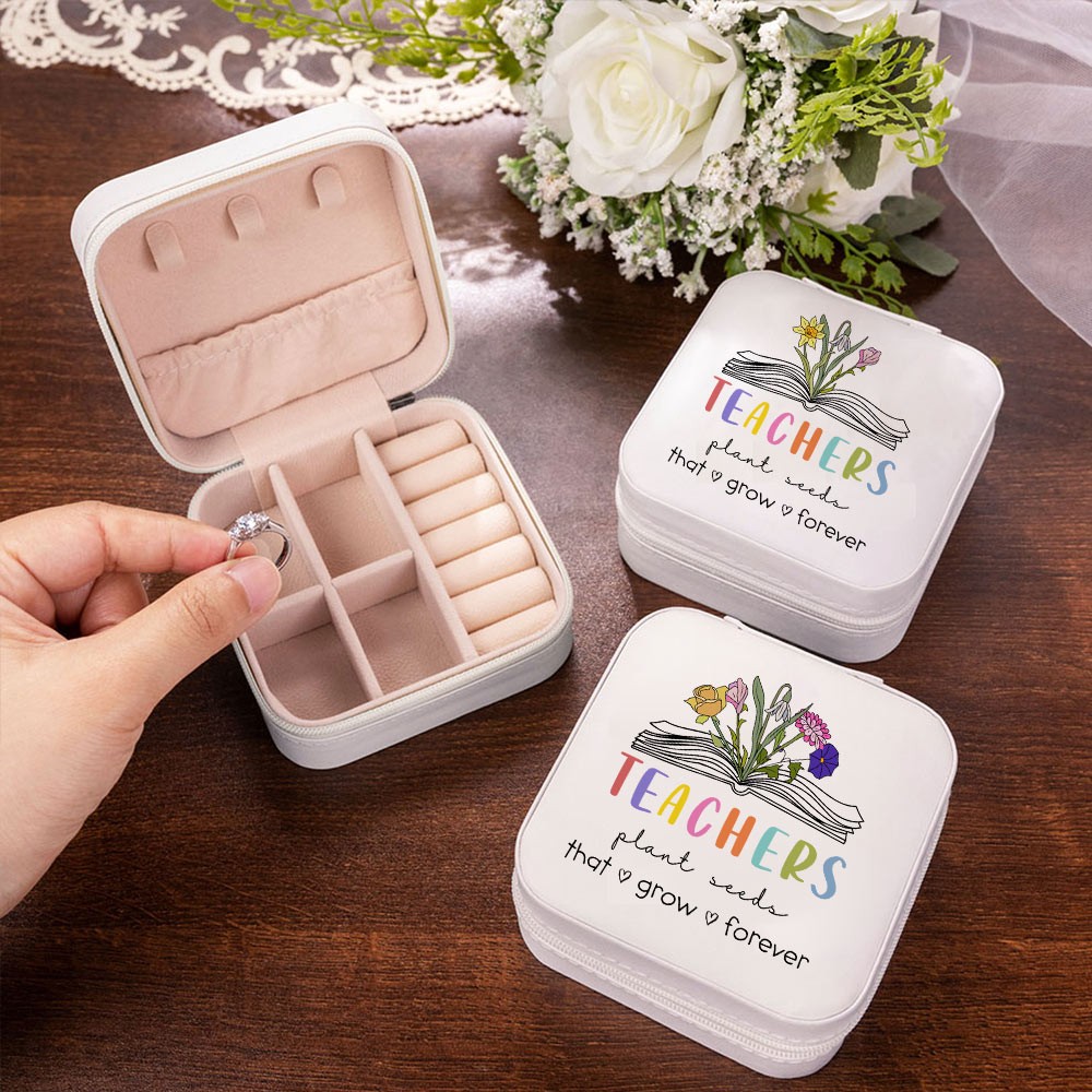 teacher's birthflower jewelry box