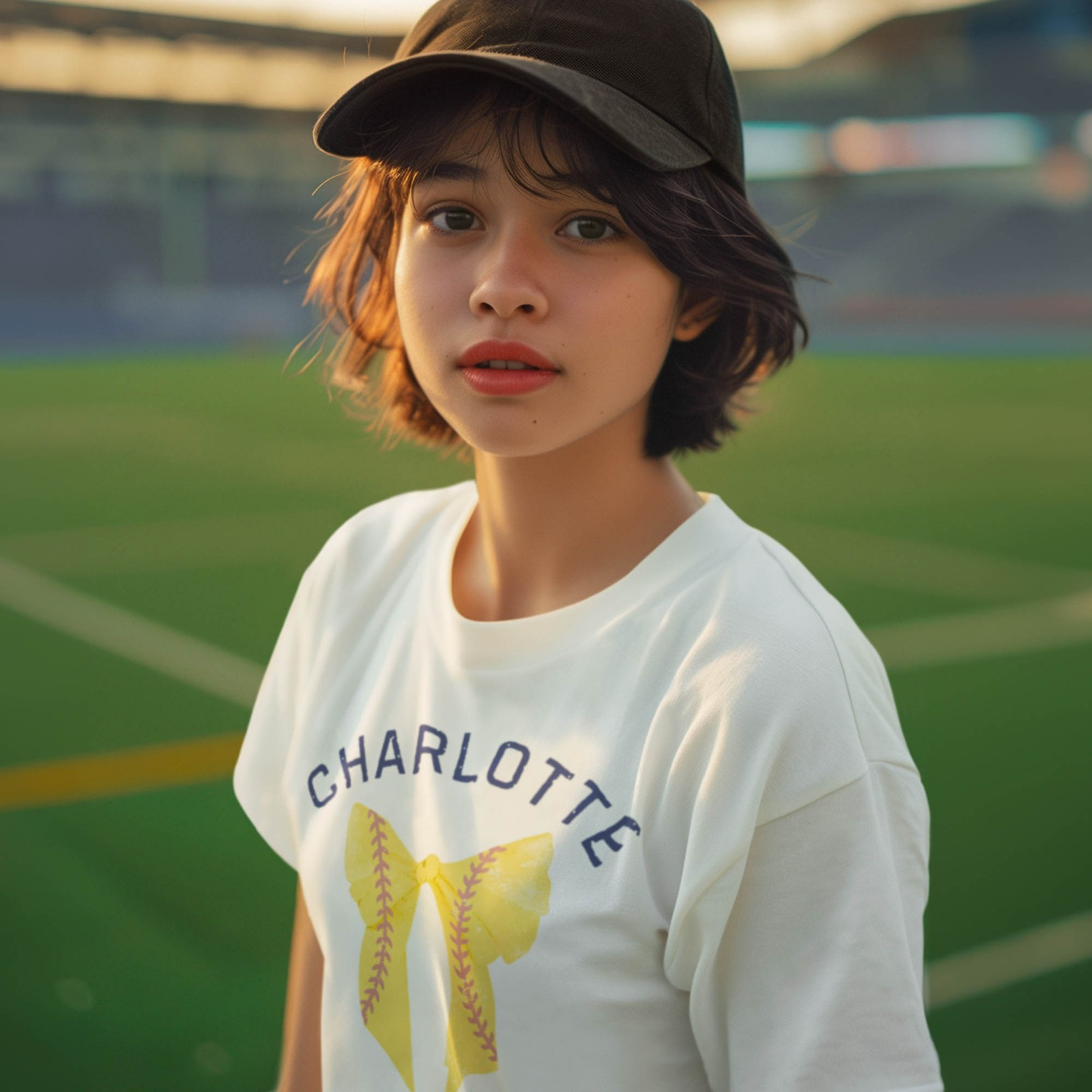 Baseball Coquette Bow T-shirt