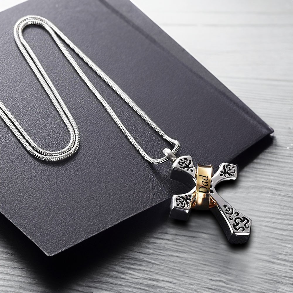 Collier Urne Croix
