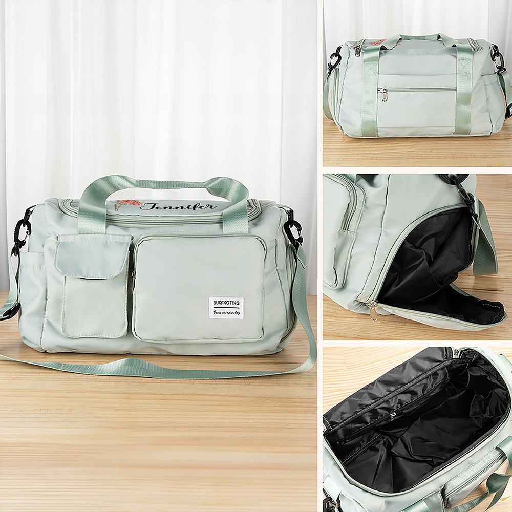 Personalised Multi-compartment Waterproof Weekend Bag with Shoulder Strap