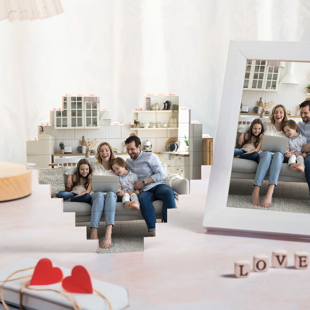 Heart Shape Photo Building Block