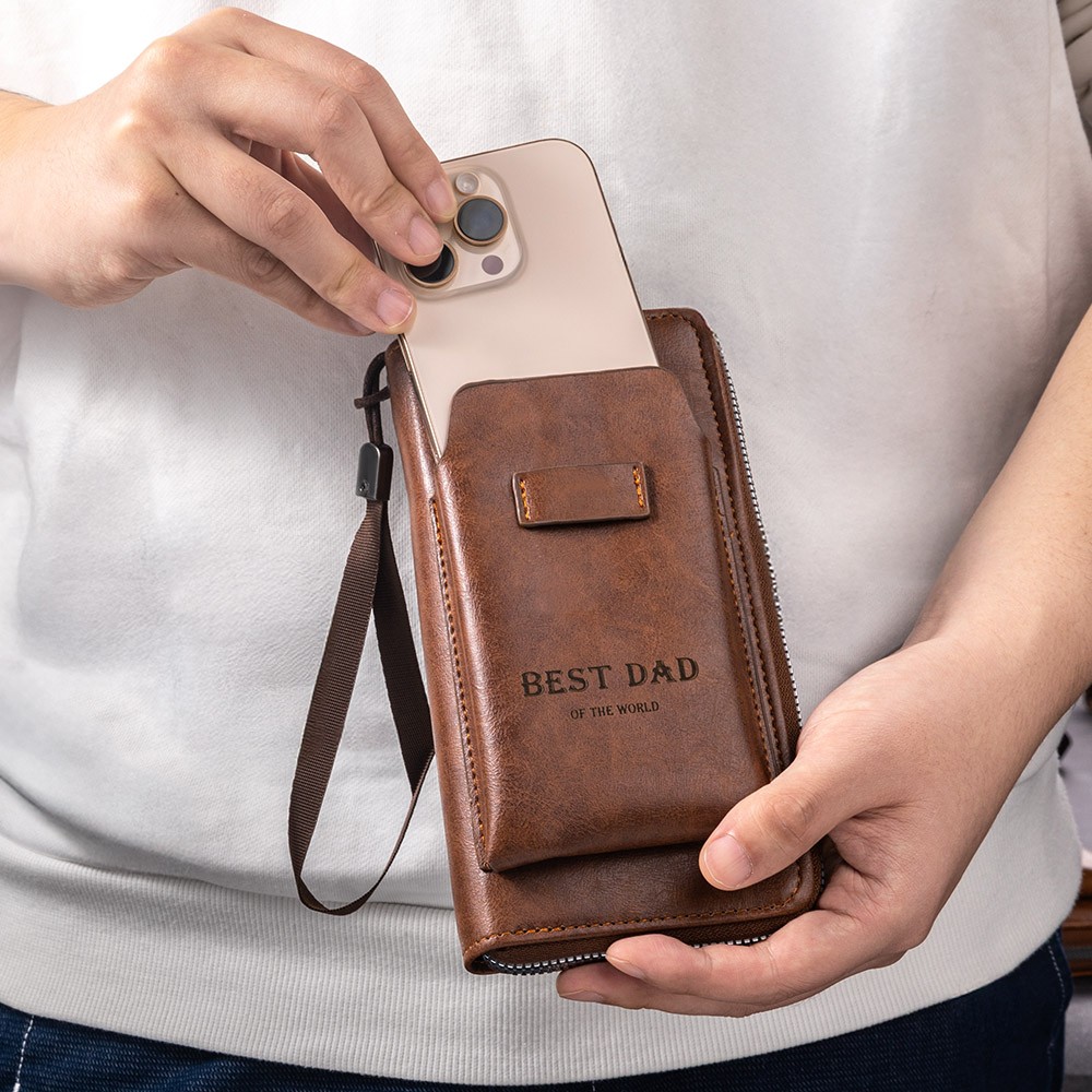 Custom men's leather wallet