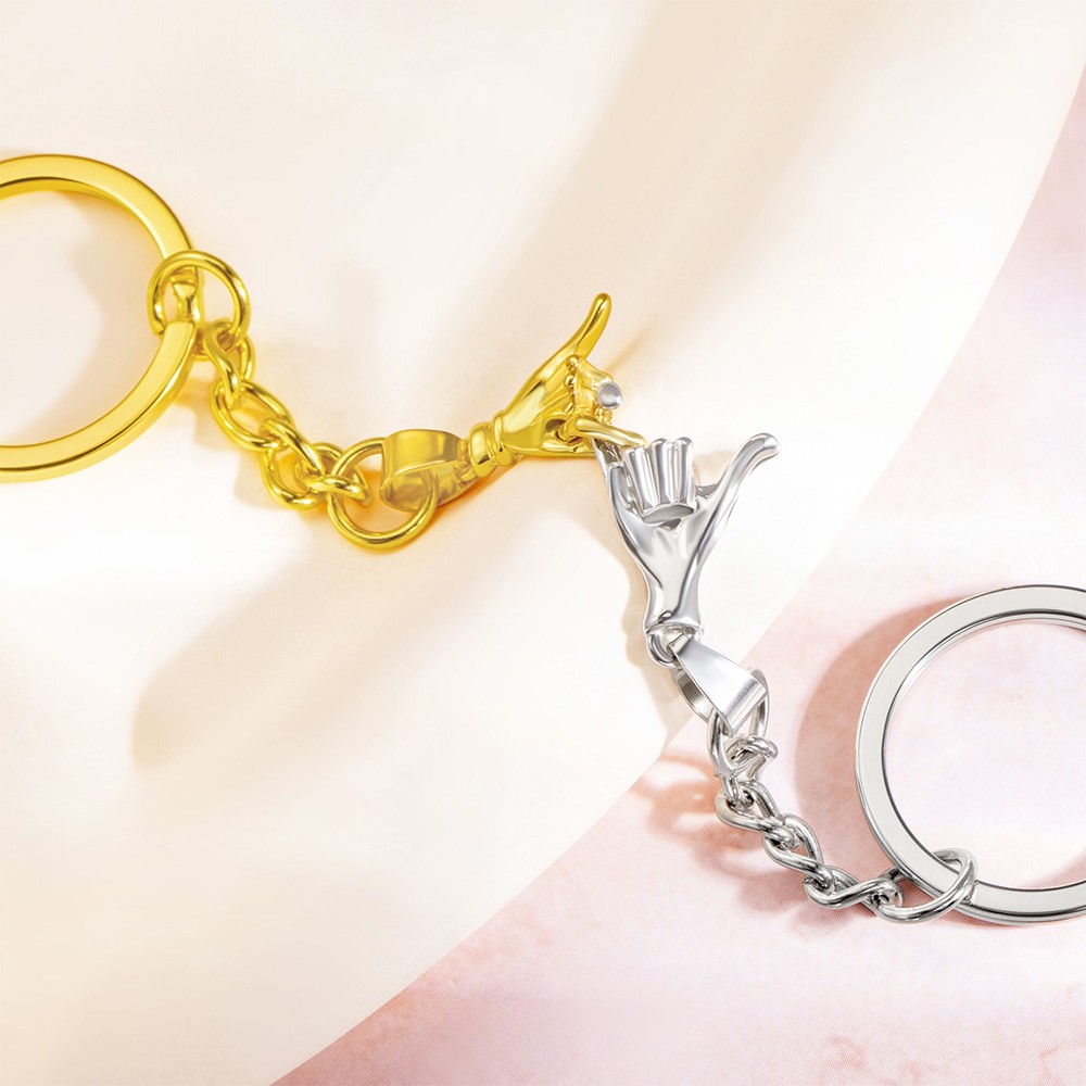pinky promise keychain