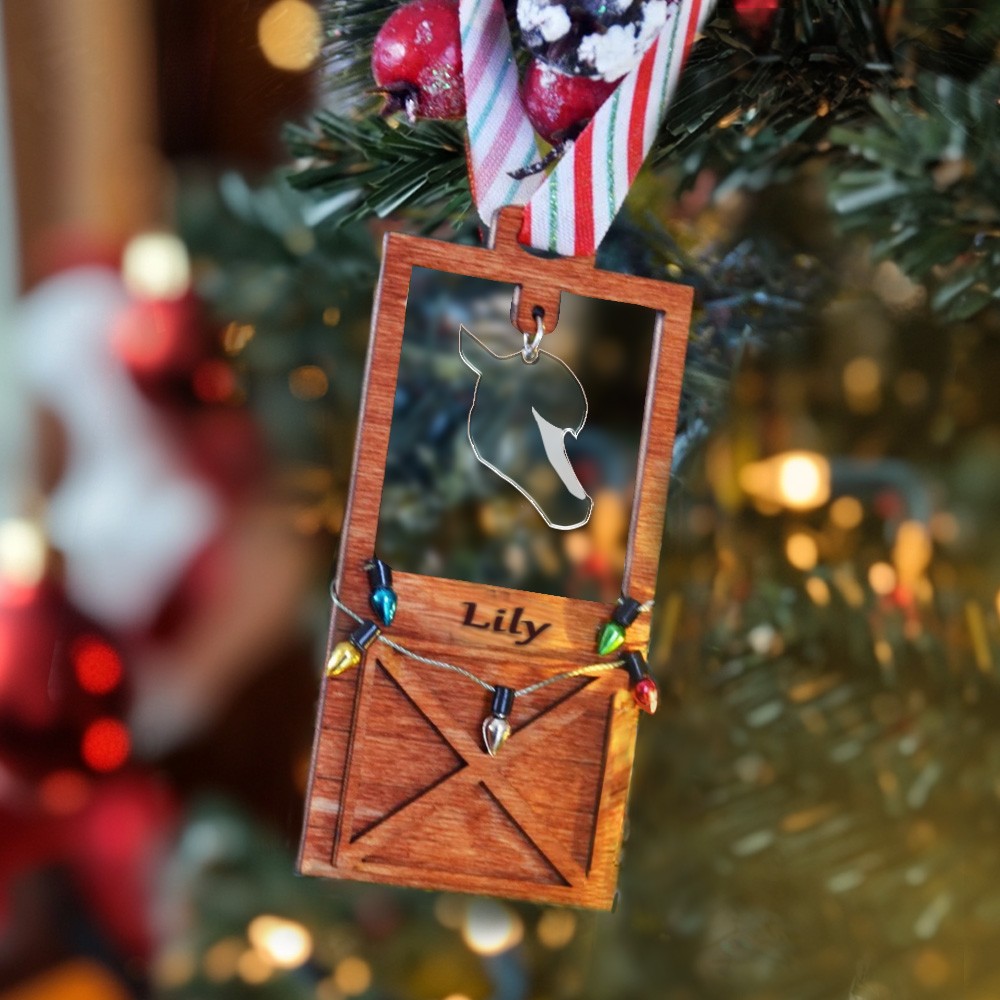 Horse Face Marking Christmas Ornament