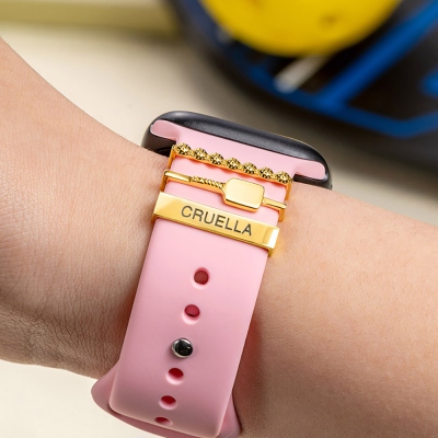 Custom Engraved Pickleball Watch Band Charms, 3PCS Set Pickleball Charms for Apple Watch, Sport Band Accessories, Birthday Gift for Pickleball Lovers