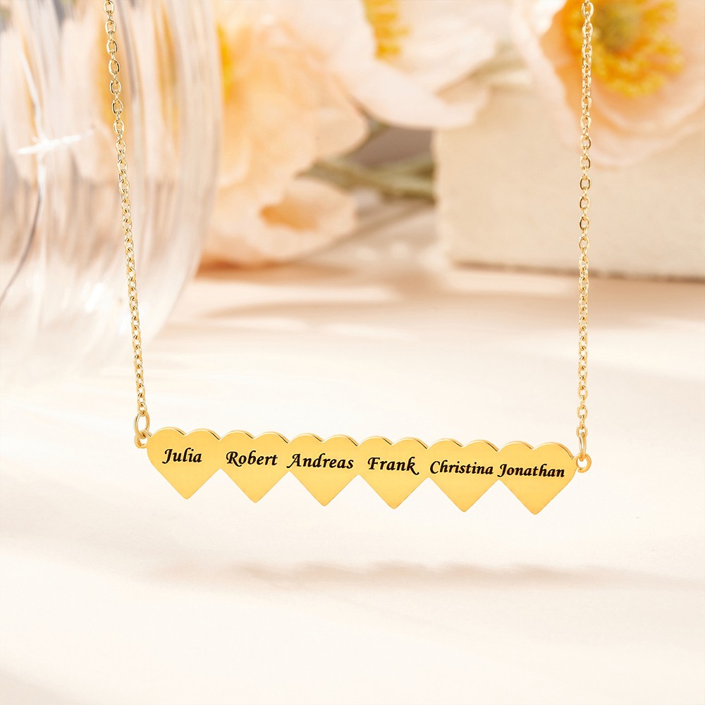 Family Necklace with Kids Names