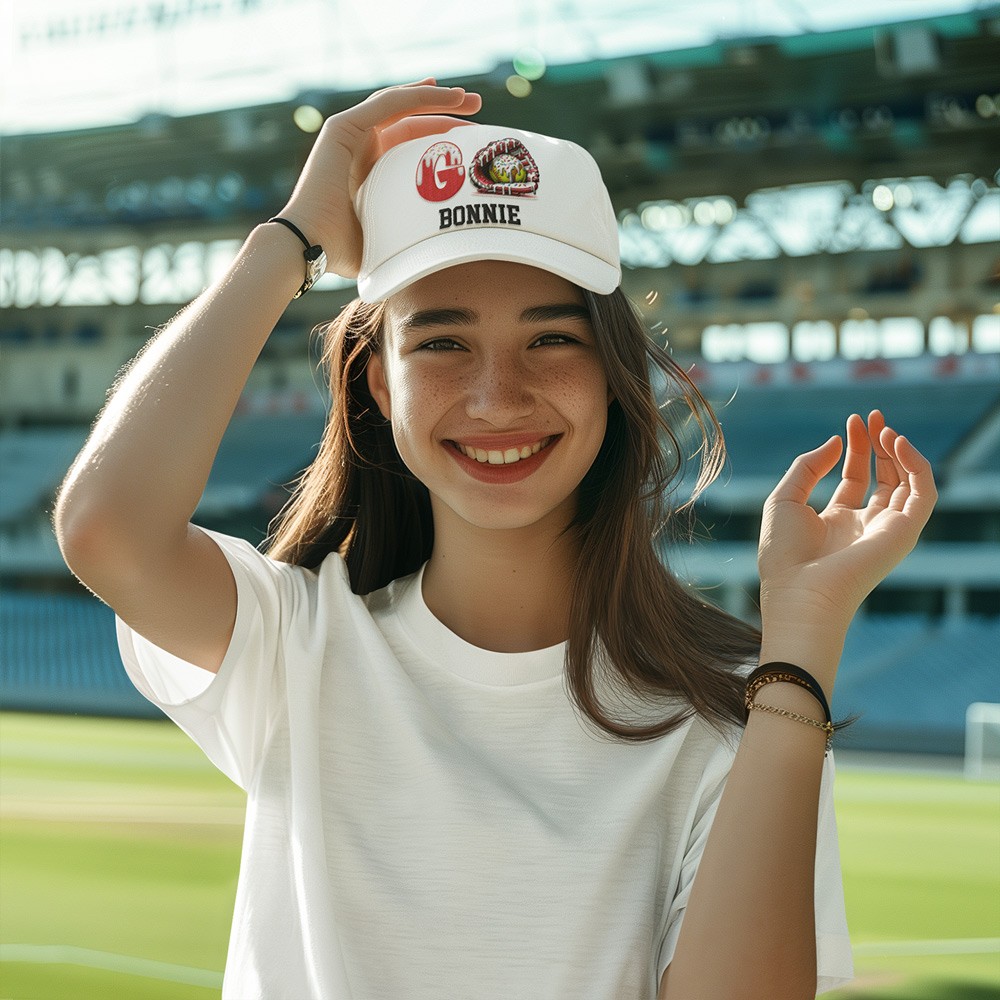 Personalised Baseball/Softball Ice Cream Dripping Cap