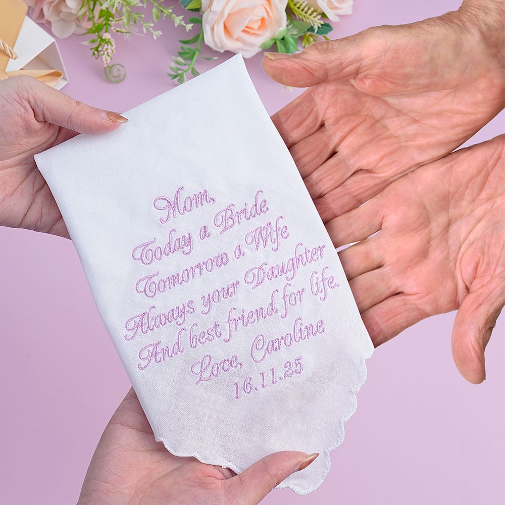Mother of the Bride Gift Wedding Handerchief