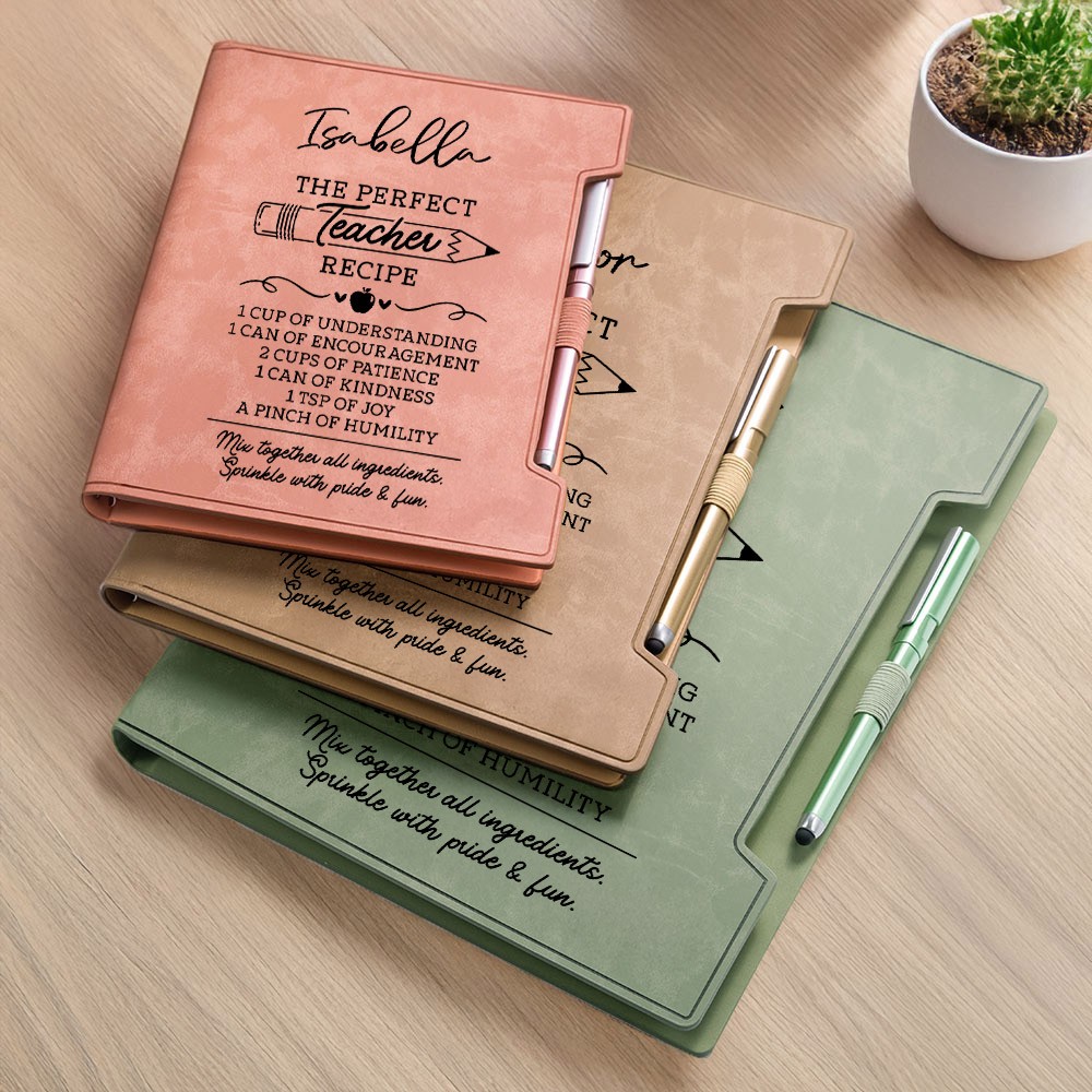 Customize Perfect Teacher Name Notebook