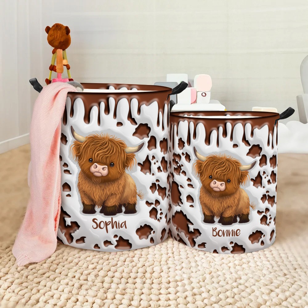 Custom Name Clothes Storage Basket