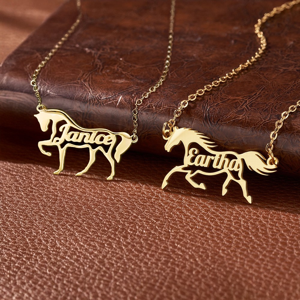 Horse Name Necklace